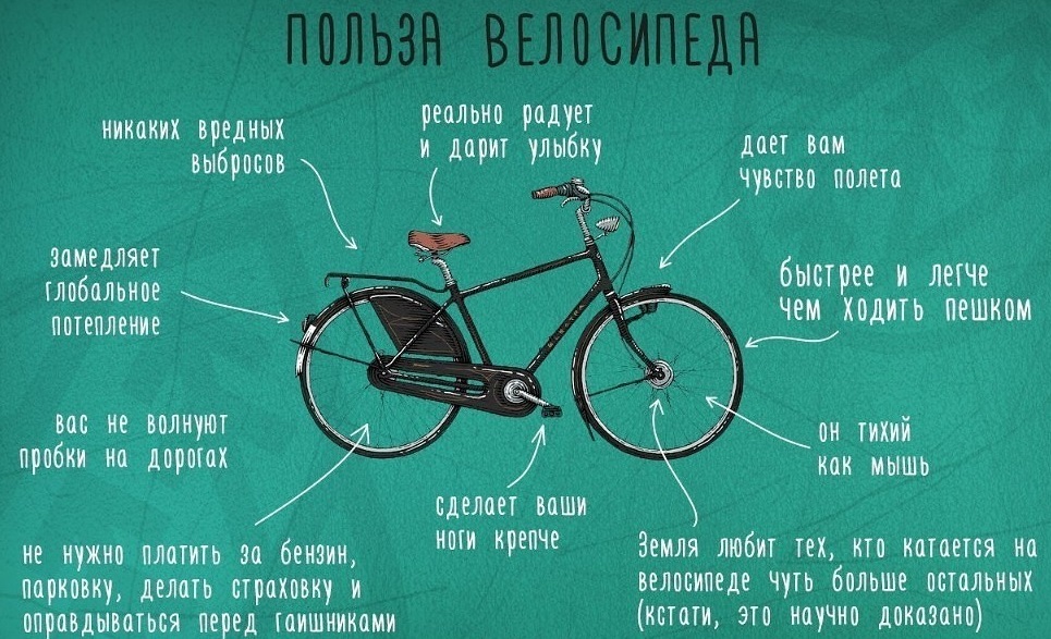 польза велосипеда