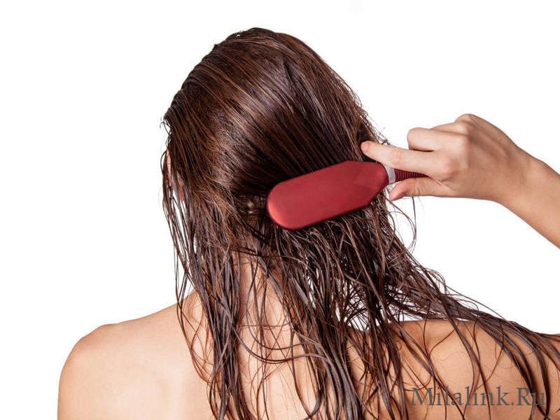 Не расчёсывайте мокрые волосы