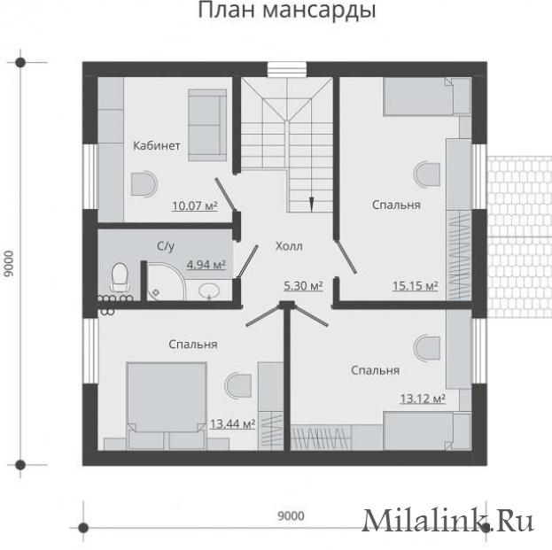 Дом 140 м² с 6 спальнями