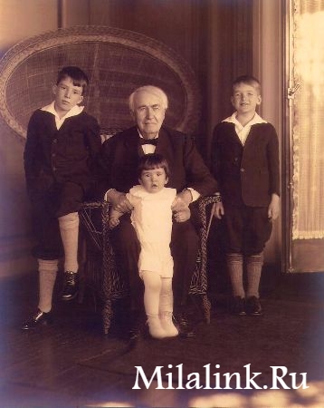 Томас Эдисон и дети