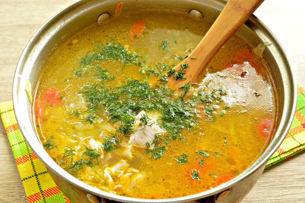 Суп на курином бульоне вкусно и просто