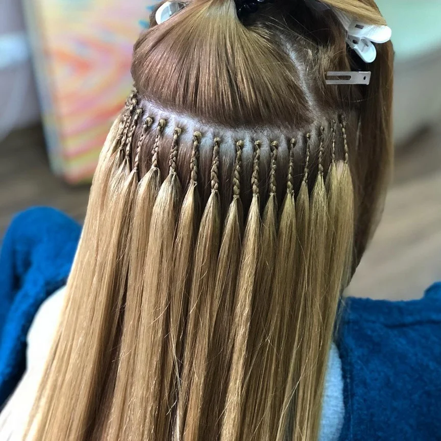 Наращивание волос на косички