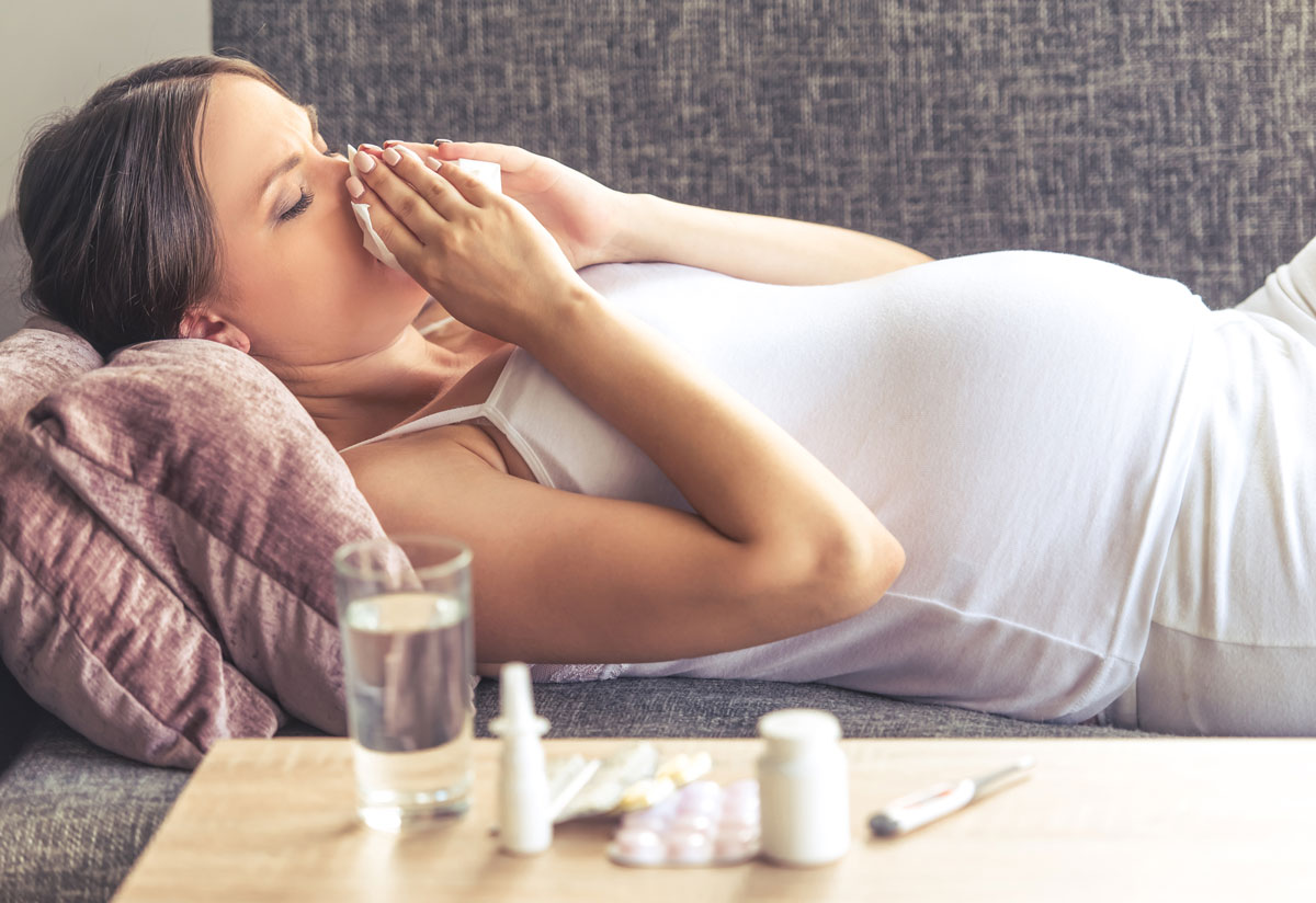 Простуда во время беременности: