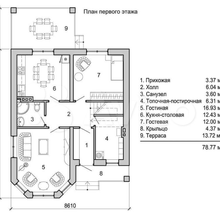 Дом 142 м²